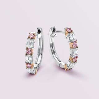 Australian Pink Diamond Earrings