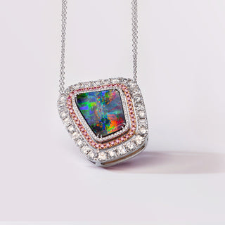 Pink Diamond and Australian Opal Jewellery