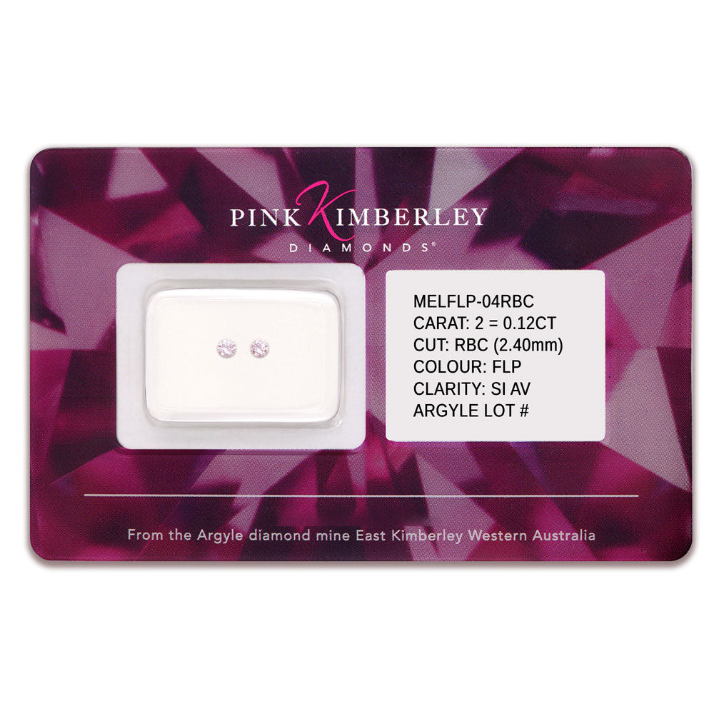 Pink Kimberley Diamond Seal 0.12ct FLP/SIAV